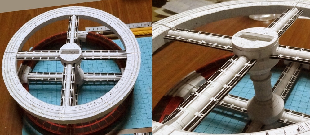 Космическая станция (Космическая одиссея 2001 года) [упрощенная версия] paper model