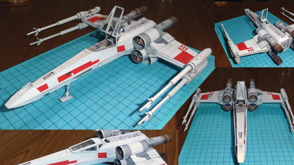 Звездный истребитель X-wing (Звездные войны) paper model