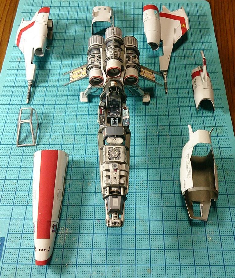 Космический корабль Вайпер МК II (Звездный крейсер Галактика) paper model