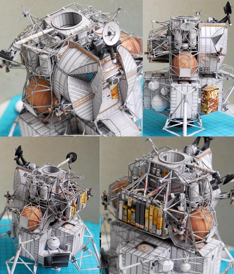 Лунный модуль LM-7 Аквариус (Аполлон-13) paper model