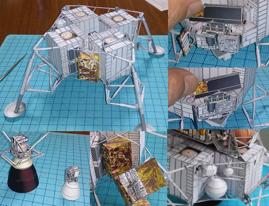 Лунный модуль LM-7 Аквариус (Аполлон-13) paper model