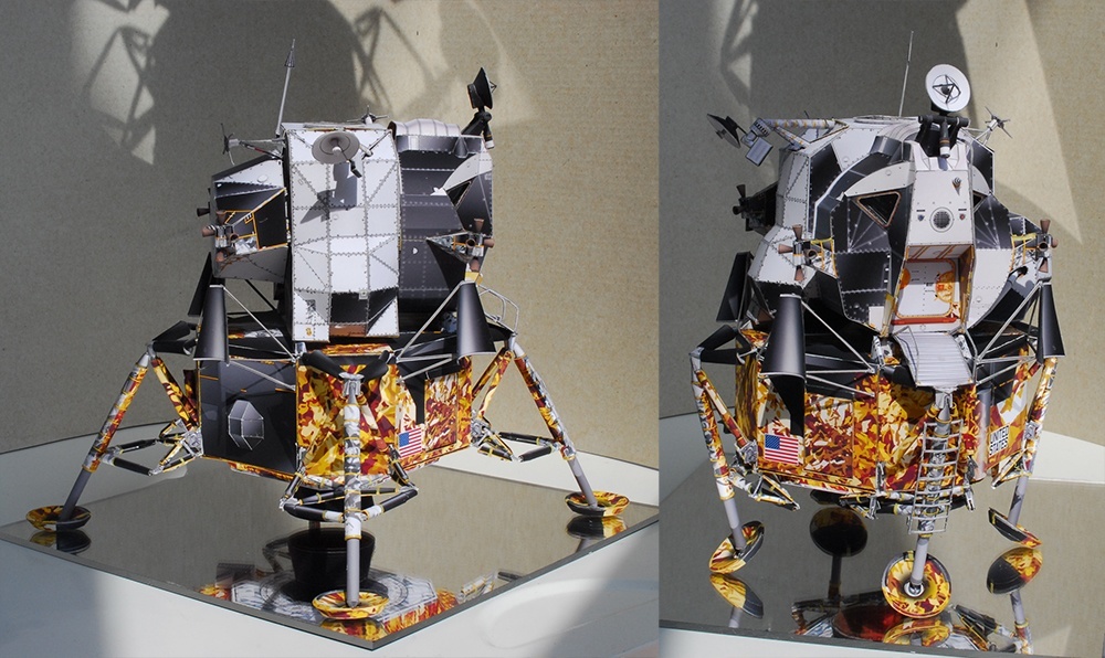 Лунный модуль LM-7 Аквариус (Аполлон-13) paper model