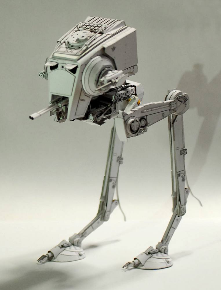 Шагоход AT-ST (Звездные войны) paper model