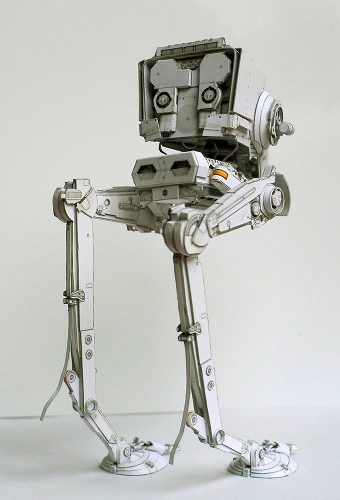 Шагоход AT-ST (Звездные войны) paper model