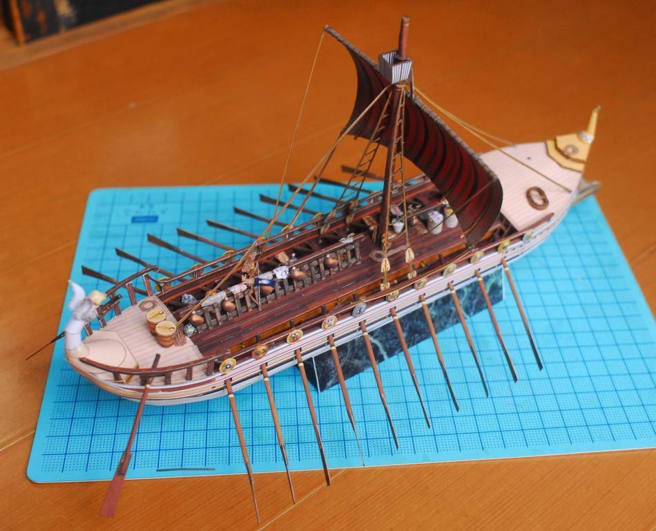 Парусно-весельный корабль Арго (Ясон и аргонавты) paper model