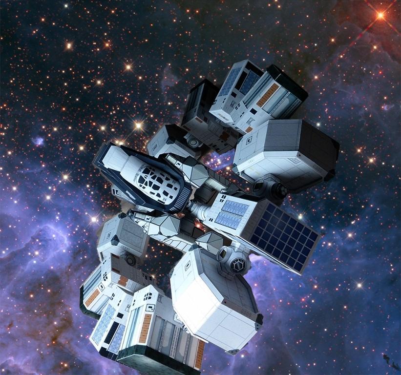 Орбитальная станция Эндюранс (Интерстеллар) paper model