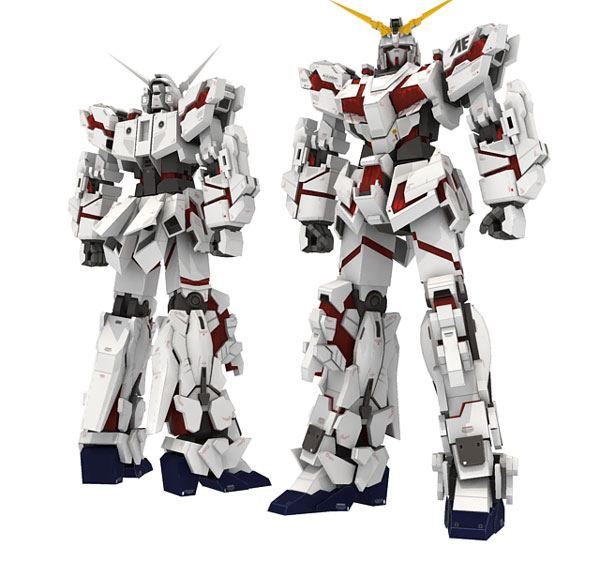 Робот RX-0 Unicorn Gundam (Gundam) paper model
