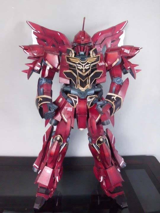 Робот MSN-06S Sinanju Gundam (Gundam) paper model