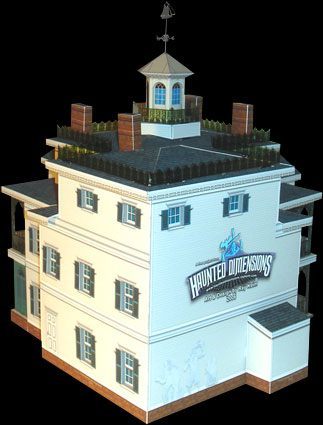 Дом с привидениями (New Orleans Square, Диснейленд) paper model