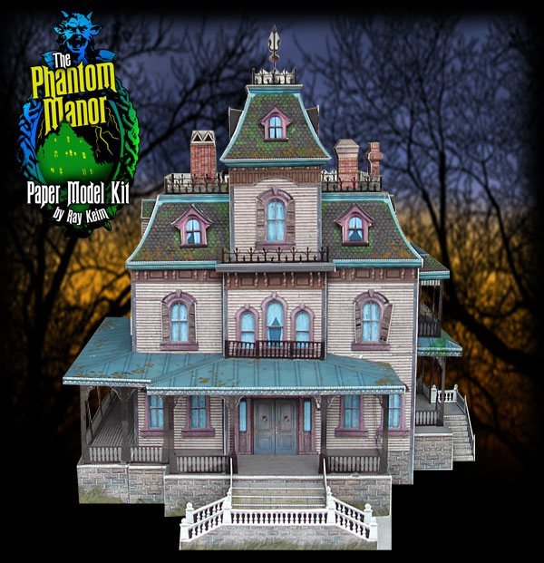 Дом с привидениями Phantom Manor (Диснейленд Париж) paper model