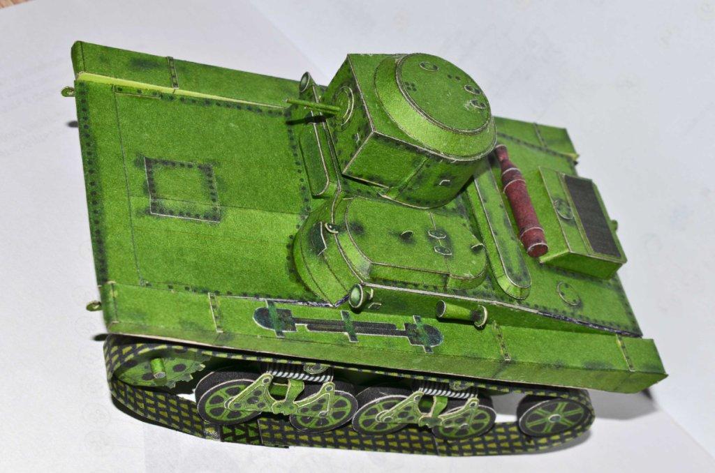 Танк Т-37А paper model