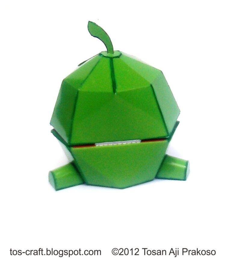 Лягушка Ам Ням (Cut the Rope) paper model