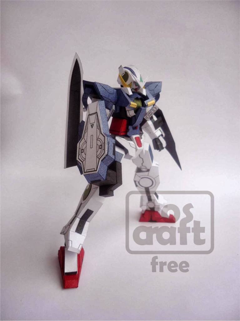 Робот GN-001 Gundam Exia (Gundam) paper model