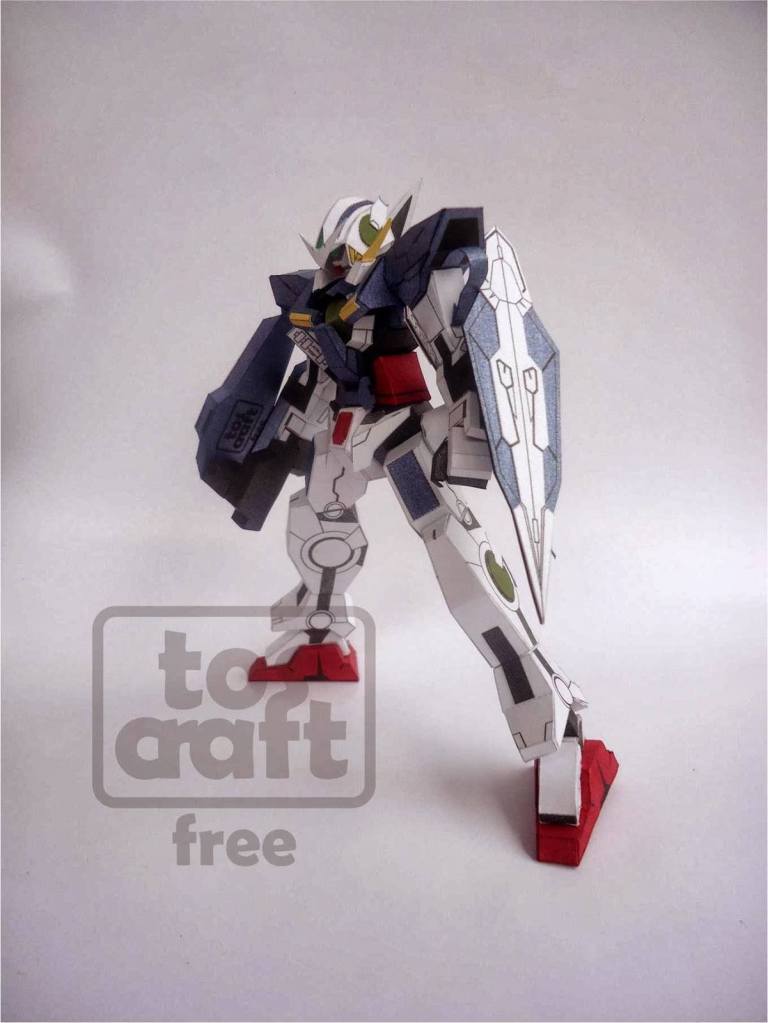 Робот GN-001 Gundam Exia (Gundam) paper model