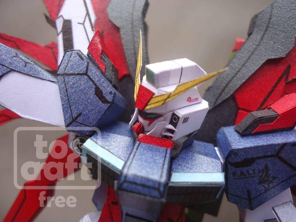 Робот ZGMF-X42S Destiny Gundam (Gundam) paper model