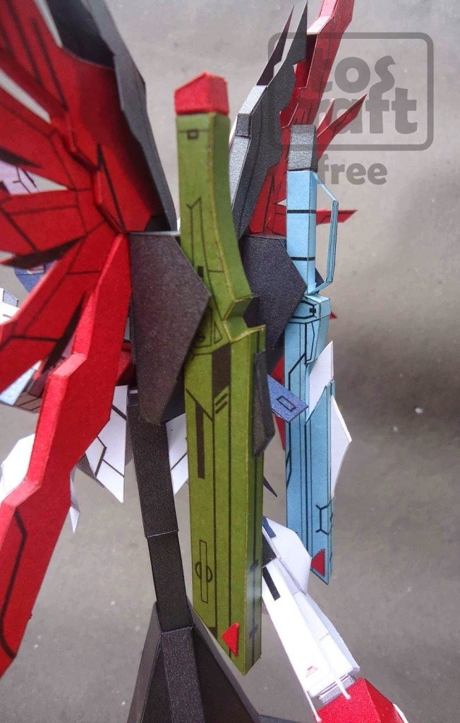 Робот ZGMF-X42S Destiny Gundam (Gundam) paper model