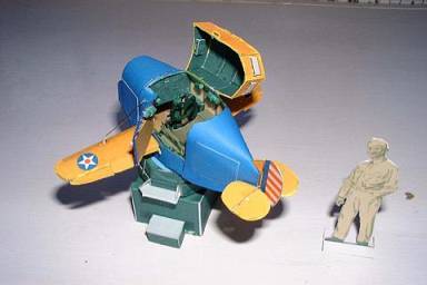 Летный тренажер Link Trainer paper model
