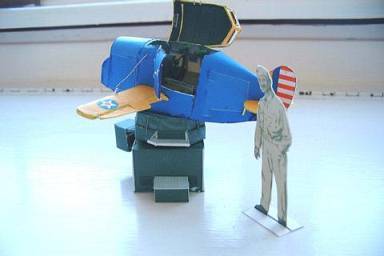 Летный тренажер Link Trainer paper model
