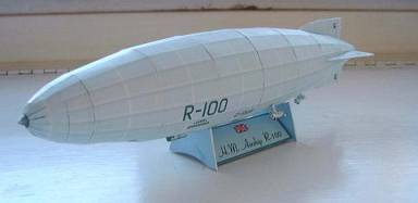 Дирижабль R100 paper model