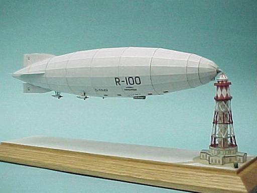 Причальная мачта для дирижабля paper model