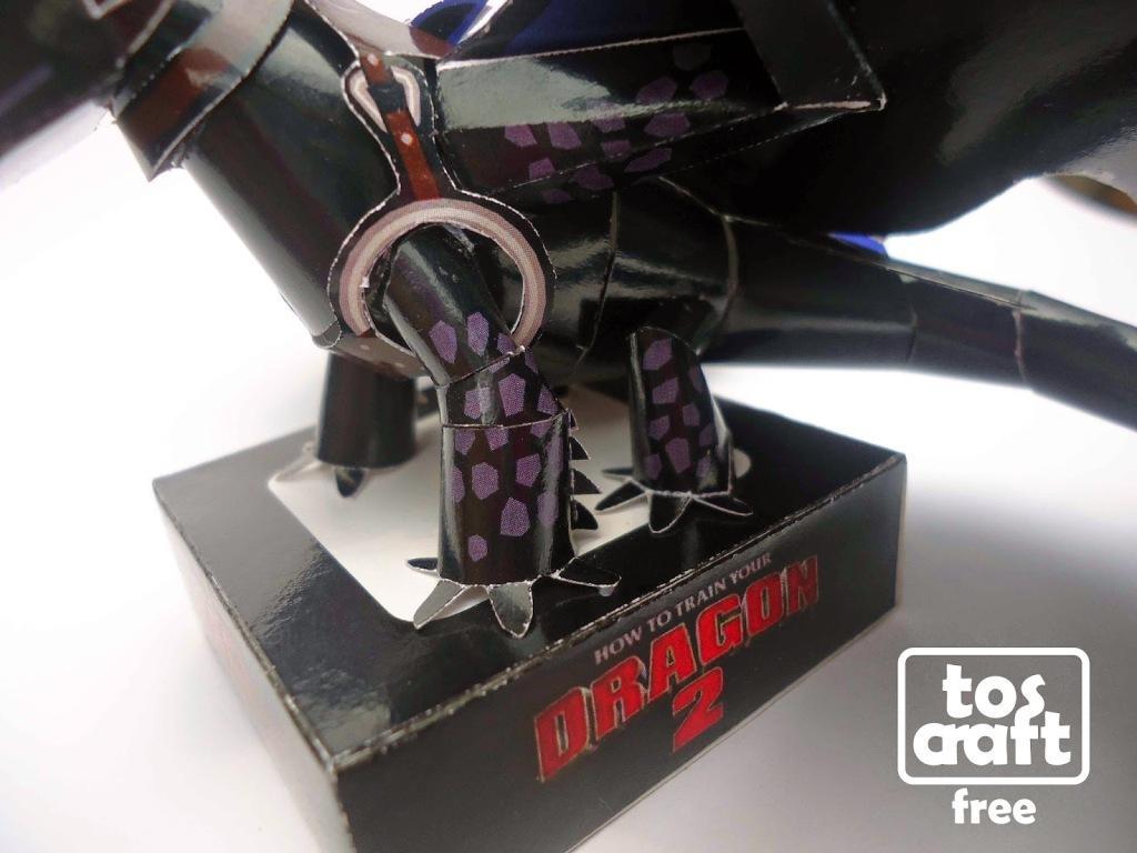 Дракон Беззубик (Как приручить дракона) paper model