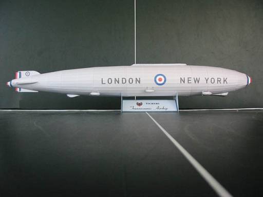 Дирижабль Vickers Transoceanic Airship paper model
