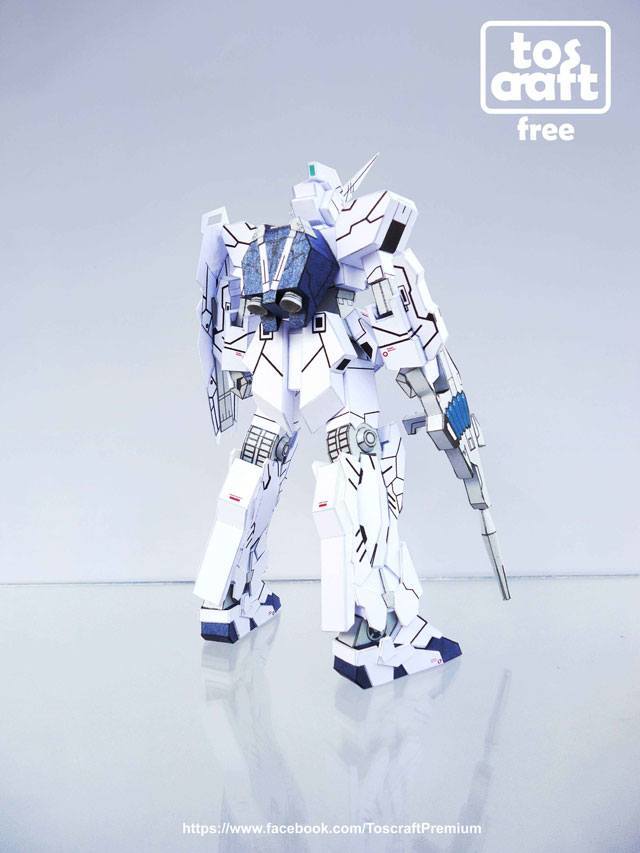 Робот RX-0 Unicorn Gundam (Gundam), масштаб 1:96 paper model