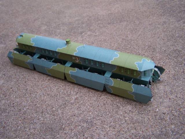 Сухопутный броненосец (Герберт Уэллс) paper model