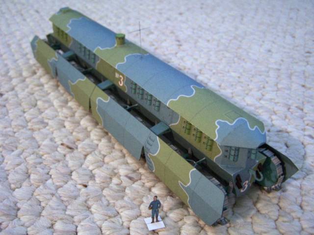 Сухопутный броненосец (Герберт Уэллс) paper model