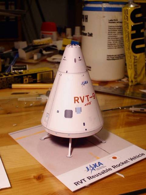 Многоразовая ракета-носитель RVT paper model