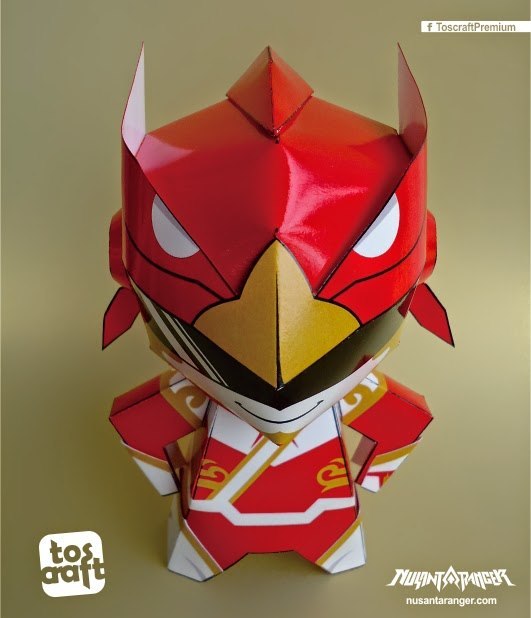 Рейнджер Nusa-Red (Nusantaranger) paper model