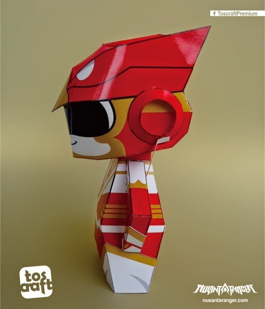 Рейнджер Nusa-Red (Nusantaranger) paper model