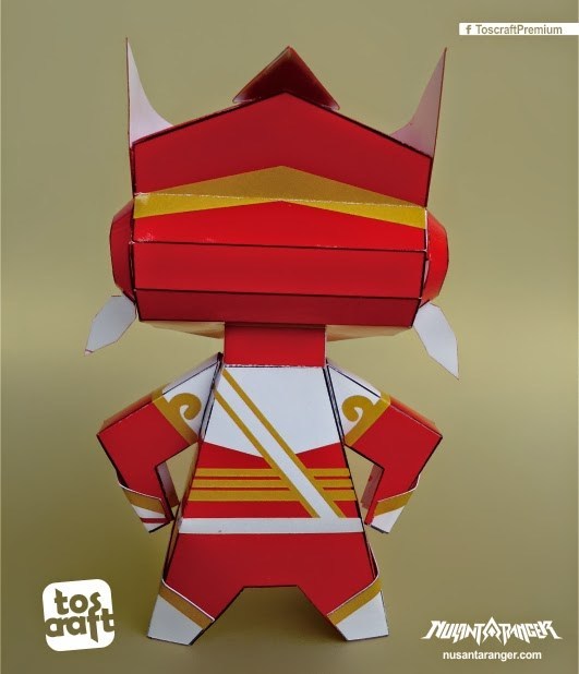 Рейнджер Nusa-Red (Nusantaranger) paper model