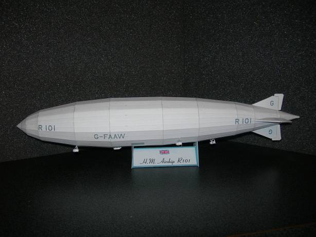 Дирижабль R101 paper model