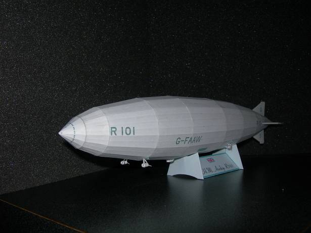 Дирижабль R101 paper model