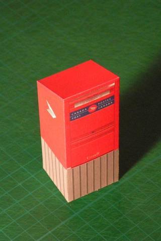 Канадский почтовый ящик paper model