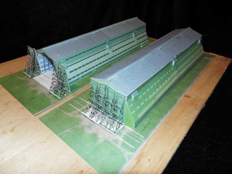 Эллинг для дирижабля (RAF Cardington) paper model