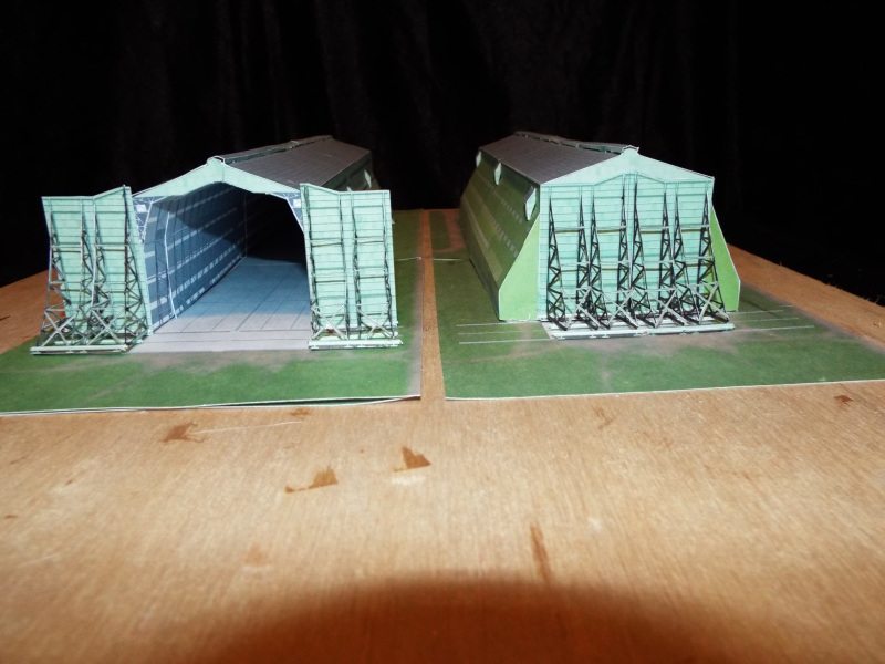 Эллинг для дирижабля (RAF Cardington) paper model