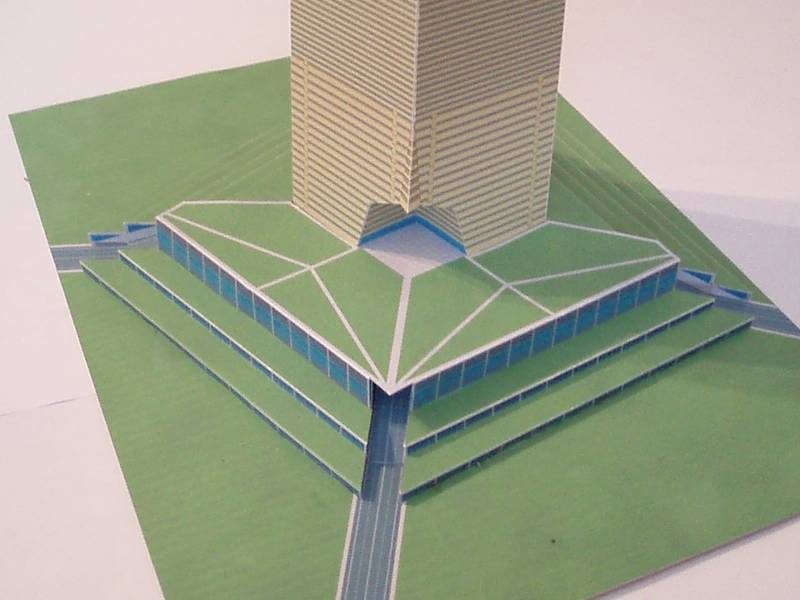 Небоскреб Иллинойс Тауэр paper model