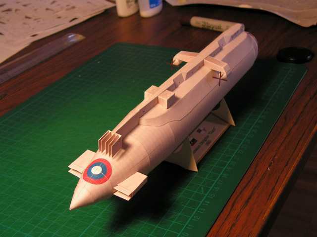 Дирижабль Гигант paper model