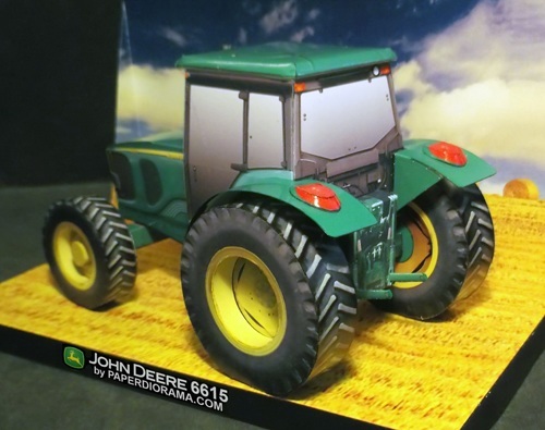 Трактор John Deere 6615 paper model
