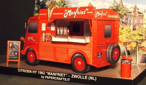 Автомобиль Citroen HY 1962 Manfriet paper model