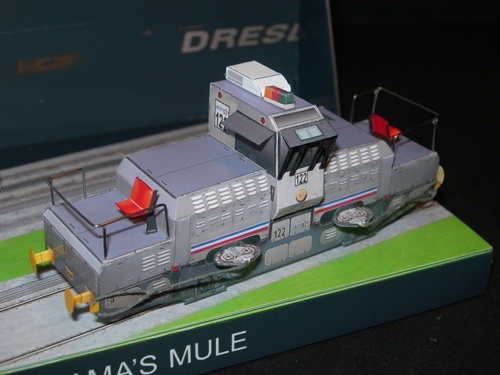Диорама Электровоз Панамского канала paper model