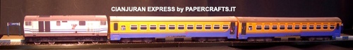 Диорама Сианжурский экспресс paper model