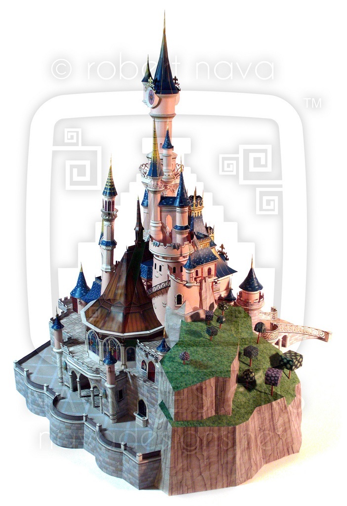 Замок Спящей красавицы (Диснейленд Париж) paper model