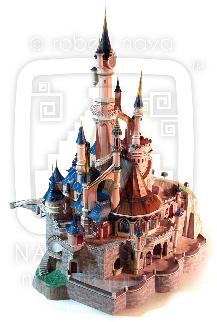 Замок Спящей красавицы (Диснейленд Париж) paper model