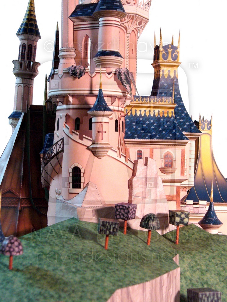 Замок Спящей красавицы (Диснейленд Париж) paper model