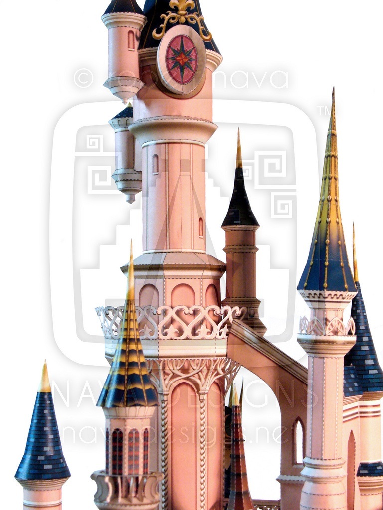 Замок Спящей красавицы (Диснейленд Париж) paper model