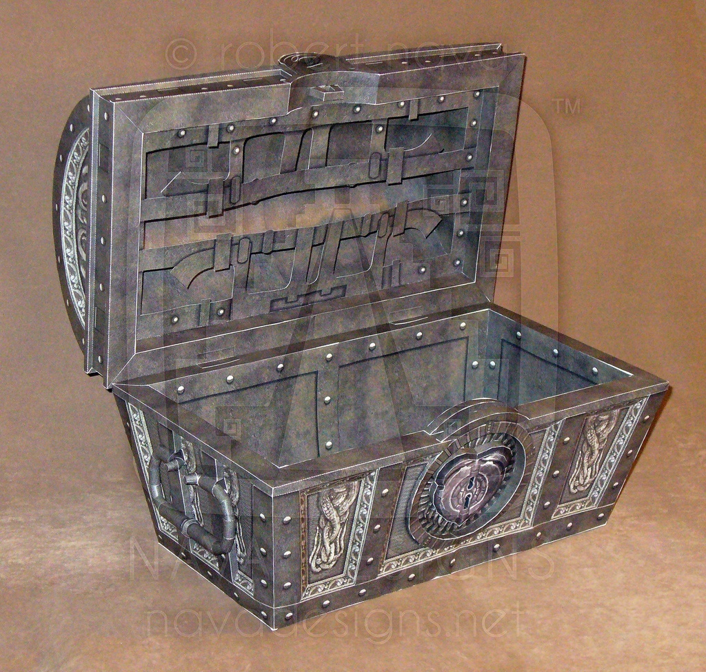 Сундук Дэйви Джонса (Пираты Карибского моря: Сундук мертвеца) paper model