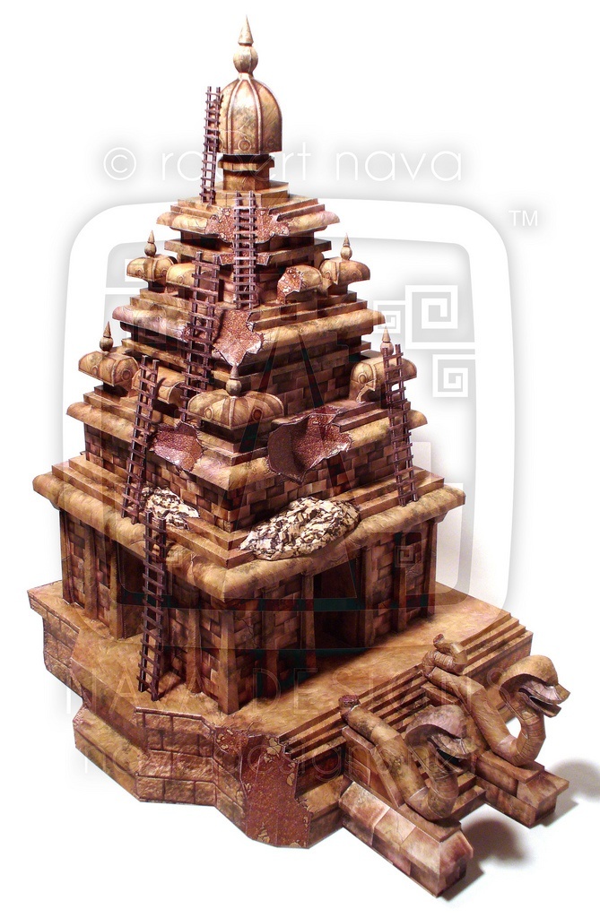 Храм Запретного Ока (Диснейленд) paper model